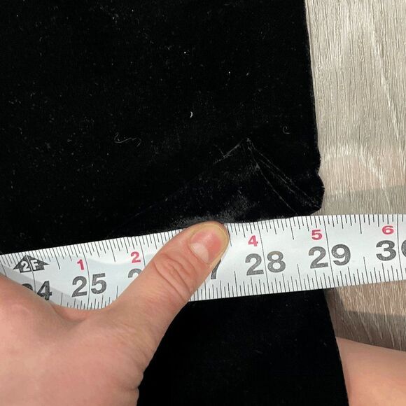 Zara Womens Coat Jacket Collared Double Breasted Vevlet Black Size 2X-Large - Picture 6 of 11